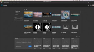 Photoshop CC 2015.1 Welcome screen