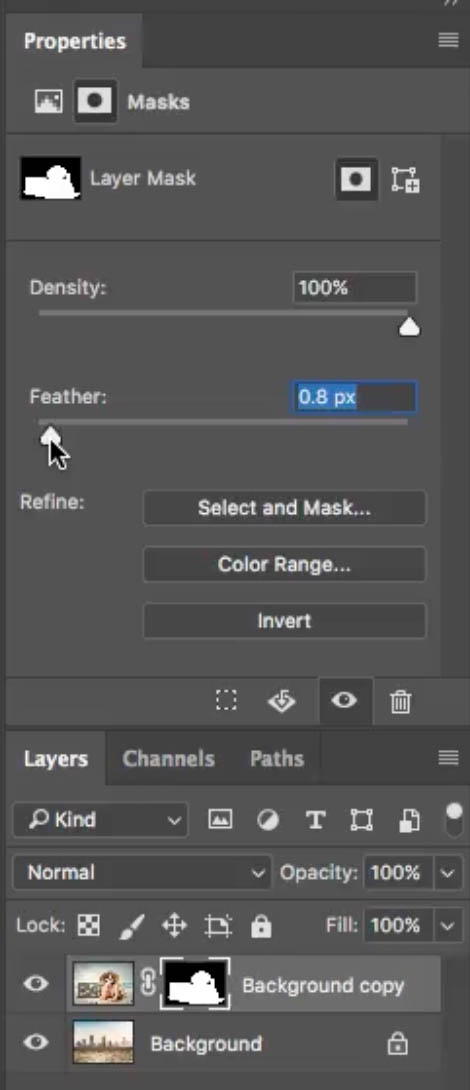 photoshop cc 2017 refine edge