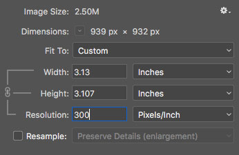 photoshop image resize height and width