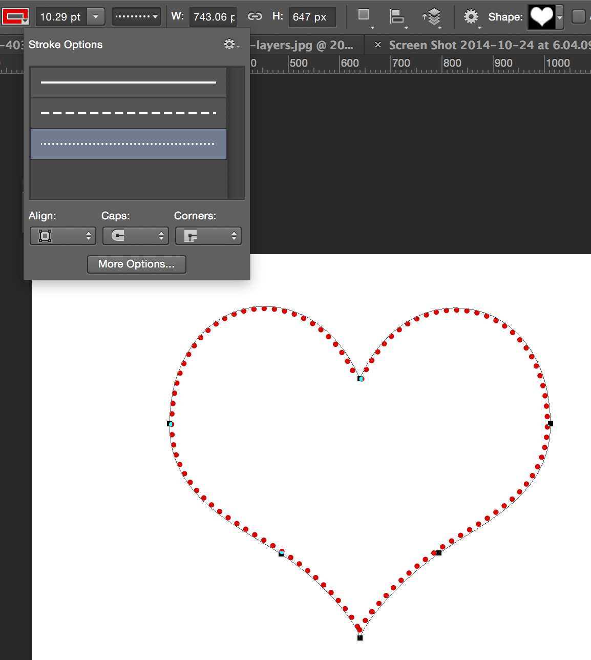 Dotted Lines In Photoshop Tutorial Photoshopcafe