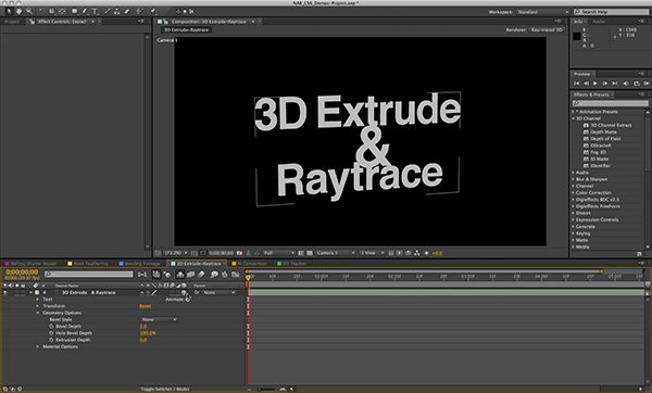 what features does adobe after effect cs6 jave