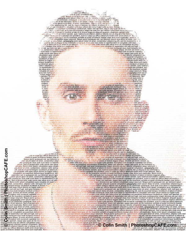 how to make text picture in photoshop