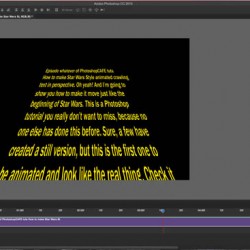 How to Create Animated Star Wars Perspective text effect in Photoshop ...