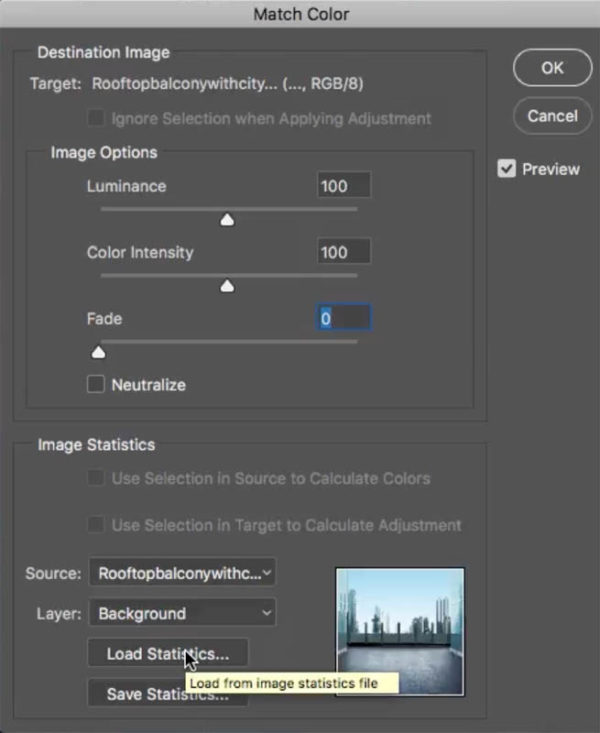 How to make the colors match between different photos in