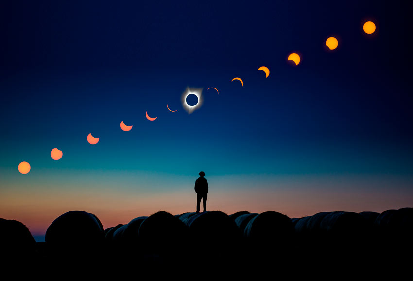 How to Photograph an eclipse and make an eclipse sequence in