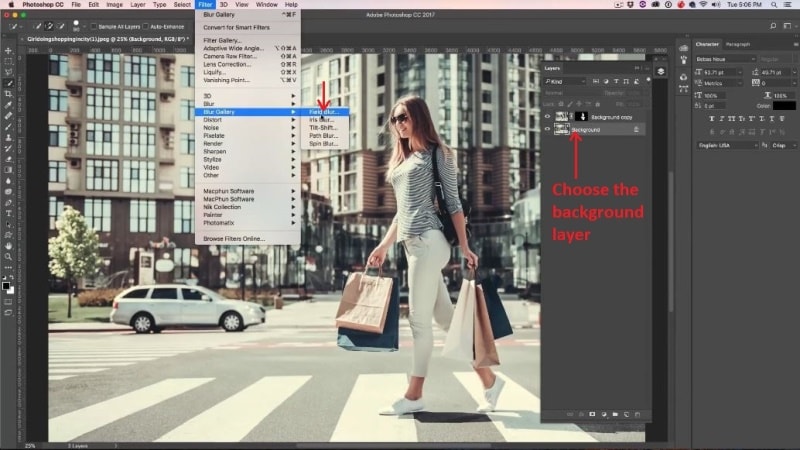 How to blur the background of a photo in Photoshop tutorial - PhotoshopCAFE