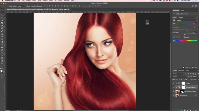 How To Change Hair Color In Photoshop Tutorial Photoshopcafe