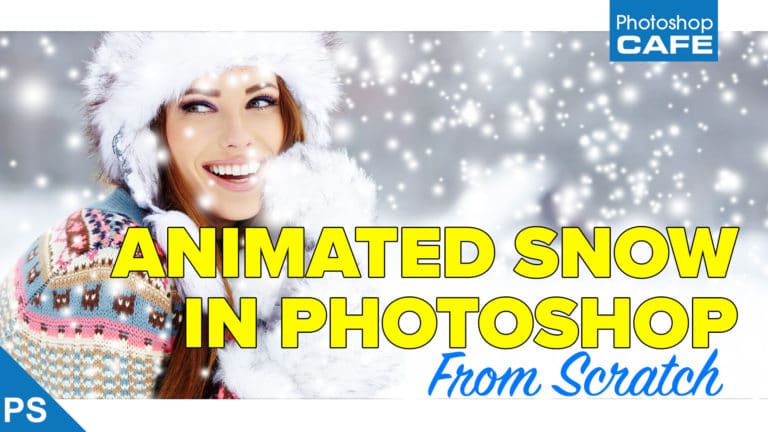 How to make animated snow in Photoshop from scratch