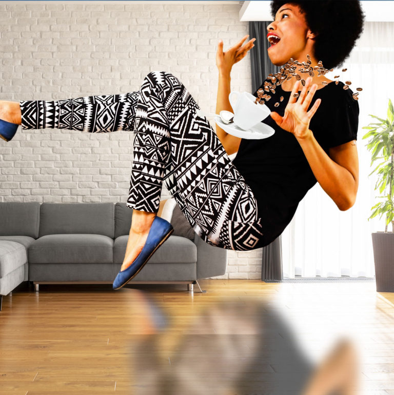 Levitation floating effect in Photoshop