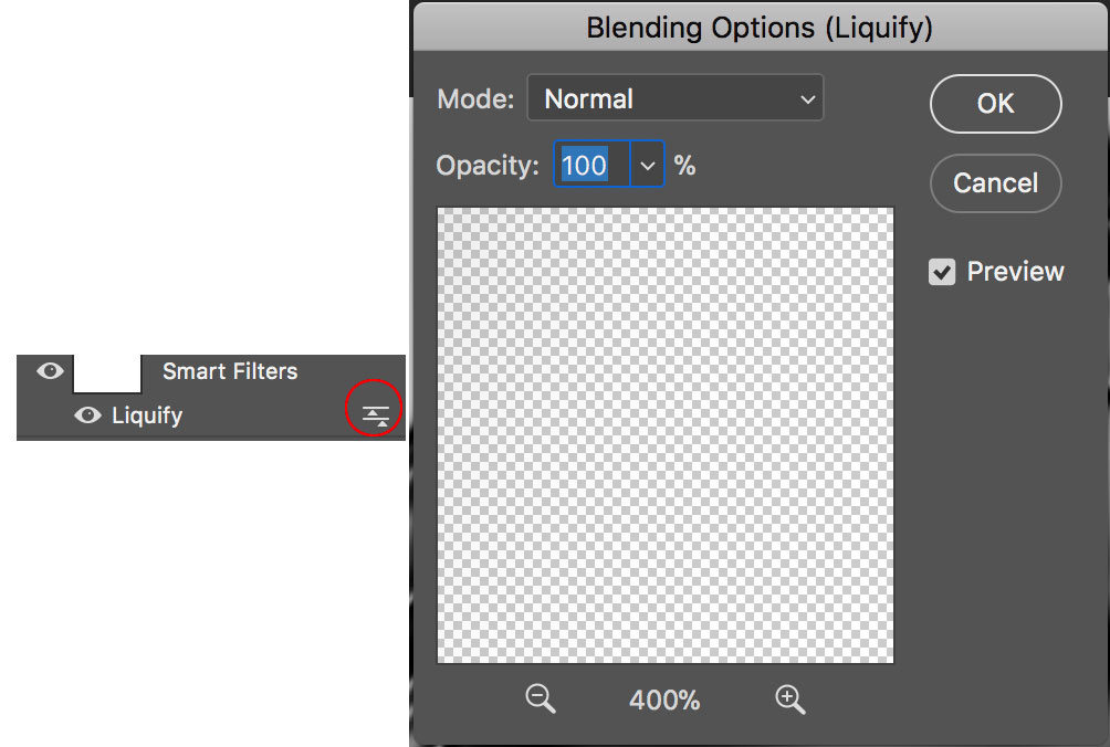 Smart Object Blending Options