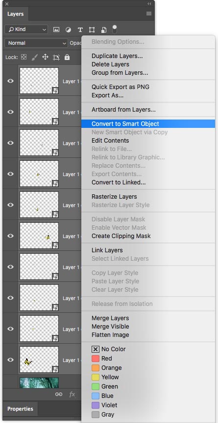 select multiple layers in photoshop 7