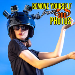 how to remove yourself from 360 photos Photoshop