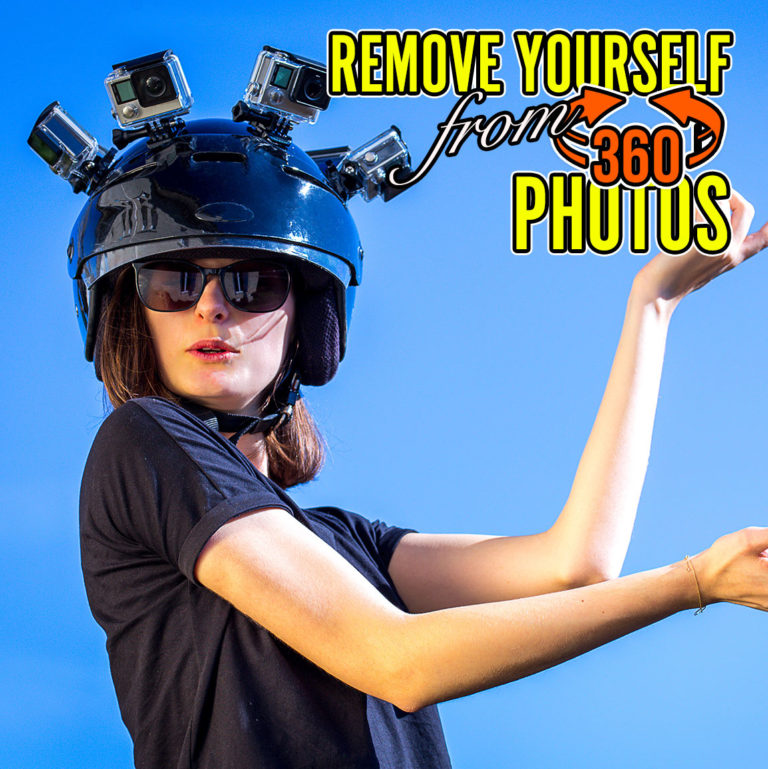 how to remove yourself from 360 photos Photoshop