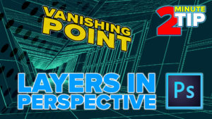 How to combine layers in Perspective using Photoshop with Vanishing Point.
