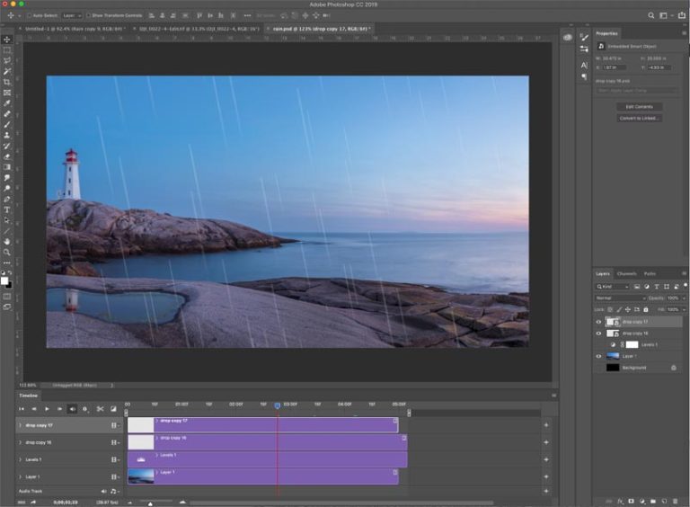 How to make animated rain in or After effects