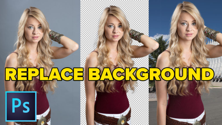 How to Change the background in Photoshop, quick, easy tutorial