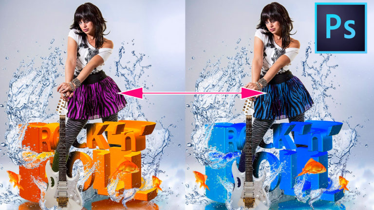 How to Change the Color in complex objects in Photoshop without selections