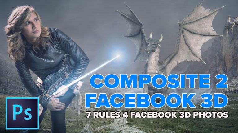 Facebook 3D and Photoshop guide. How to turn a layered Photoshop image into Facebook 3D photo
