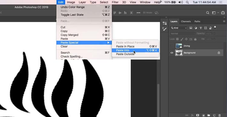 fill shape photoshop 5.1