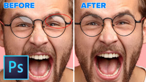 How to Remove Reflections from Glasses in Photoshop