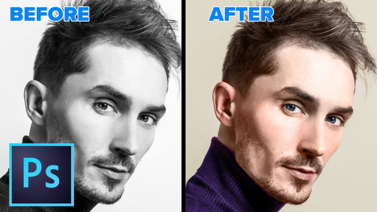 How to Colorize a black and white photo in Photoshop – portrait