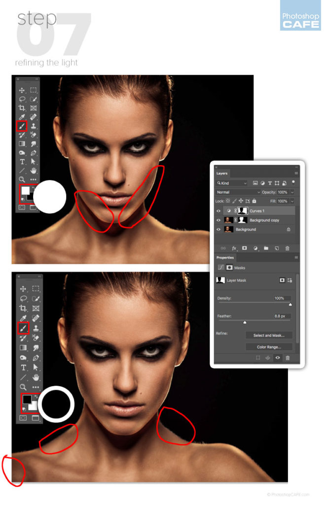 How to add a rim light to a photo in