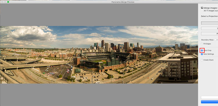 Creating a Panorama from Individual Shots in Photoshop