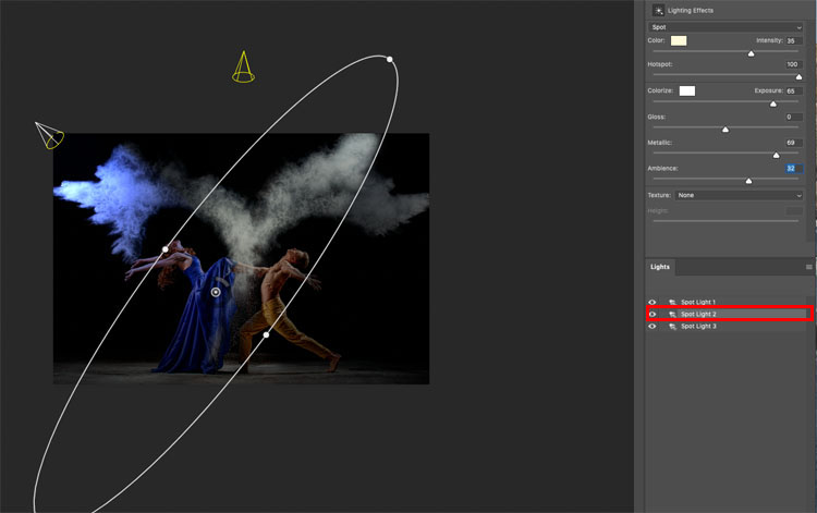 spotlight background photoshop