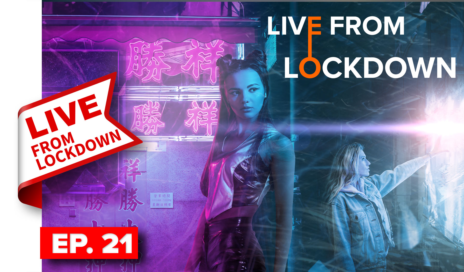 LFL #21 Create Cyberpunk composite in Photoshop, combining images + blending layers