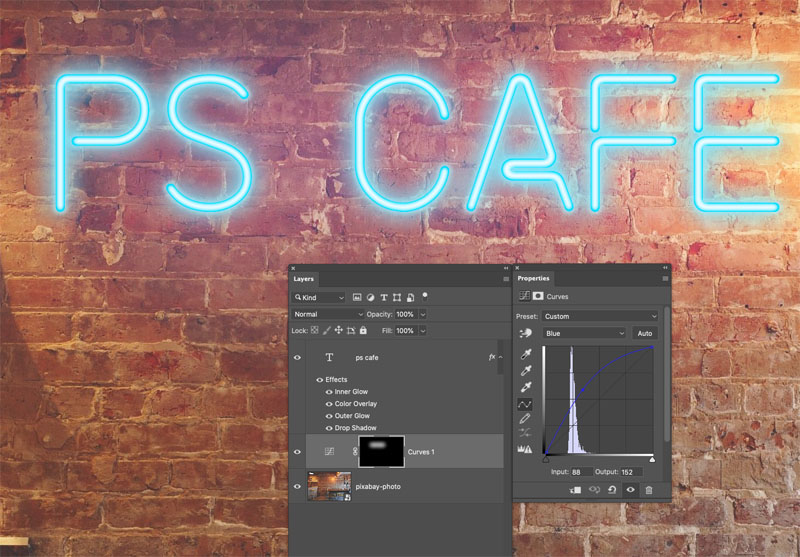 photoshop tutorials neon glow