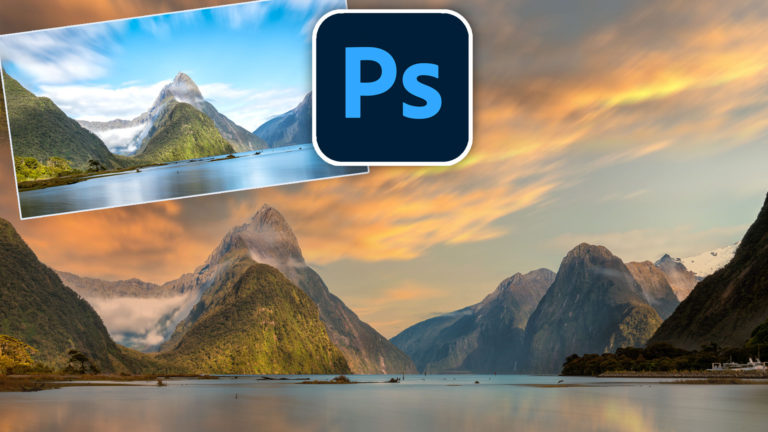 Turn a landscape photo into Stunning Sunset in Photoshop
