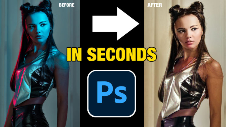 How to remove color tints from photos in Photoshop, gel removal.