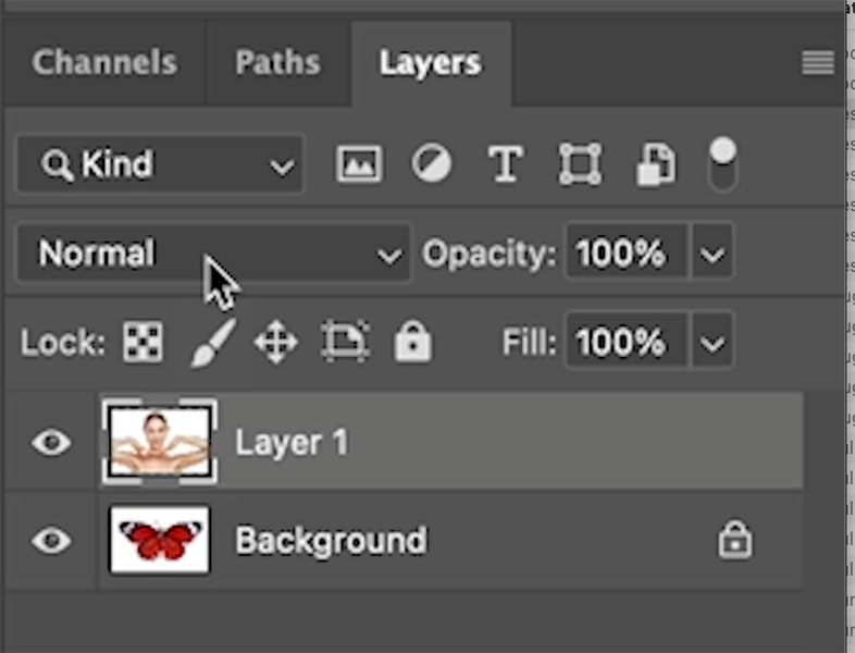 change layer blending mode