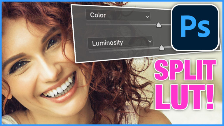 Hidden controls in LUTs to color grade photos in Photoshop. Split LUT
