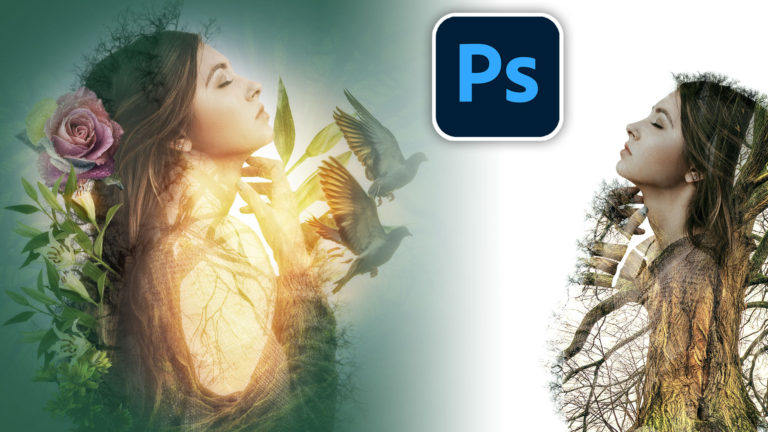 How to make Double Exposure with custom brushes in Photoshop