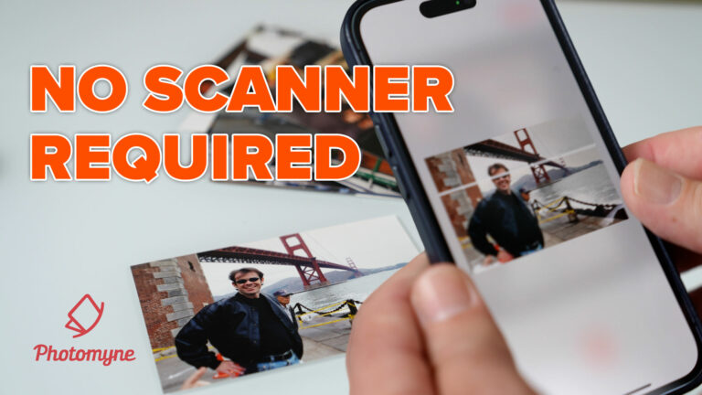 Scan your old Photos with a smartphone and Photomyne ai