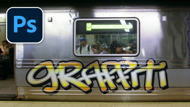 How to make re-usable graffiti in Photoshop tutorial