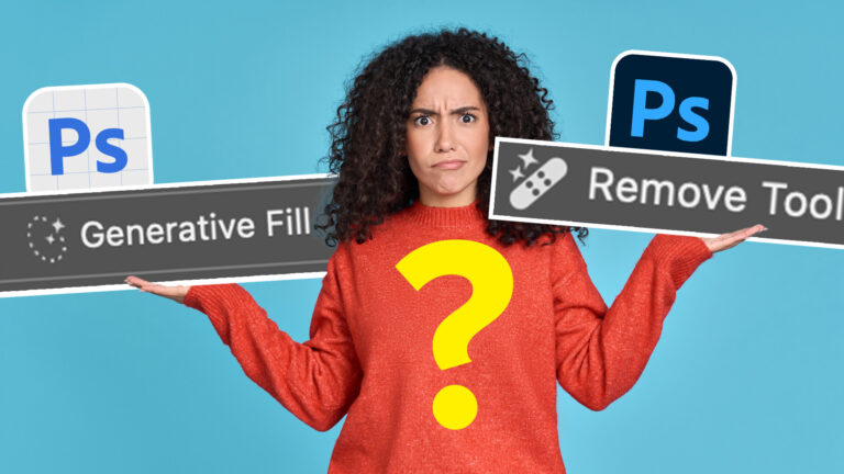 Generative Fill vs Remove tool ai in Photoshop, when to use each tool