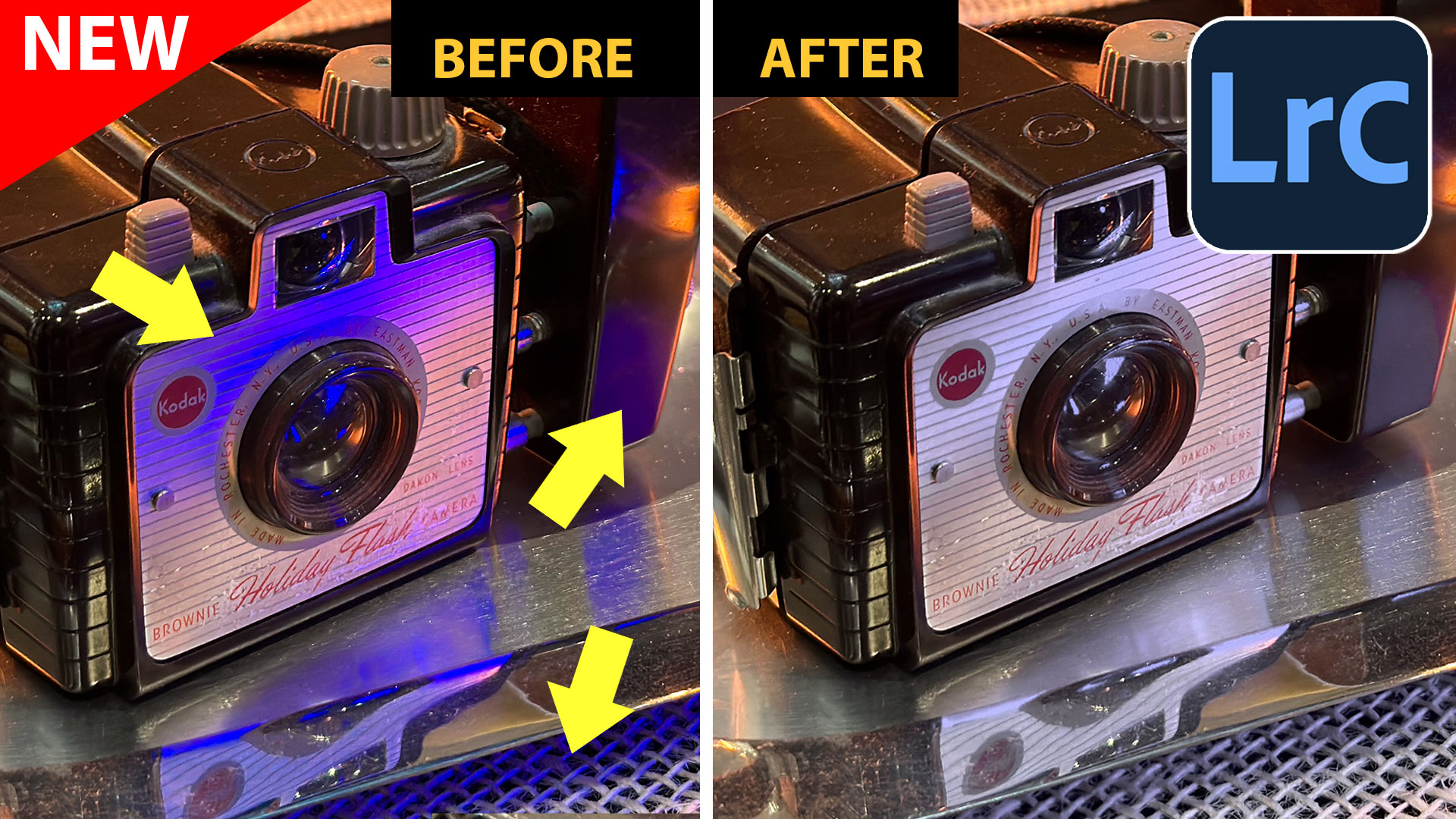 Remove color reflections in Lightroom Classic ACR with new Point Color
