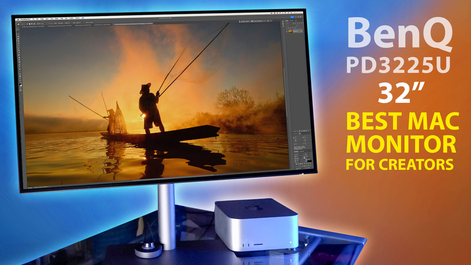 BenQ 3225U 4K thunderbolt monitor for Mac