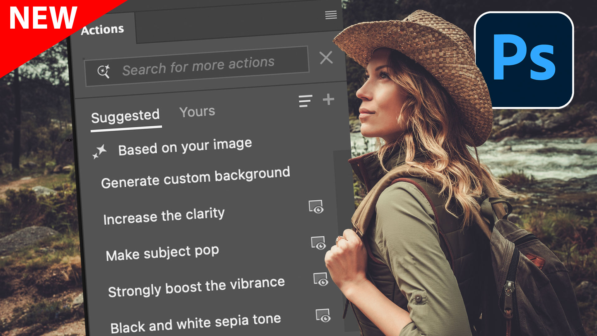 New Actions Panel in Photoshop Beta