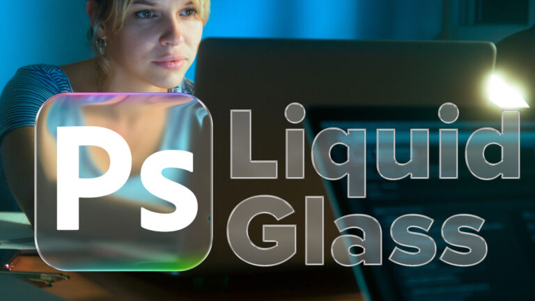 How to make apple Liquid Glass effect in Photoshop