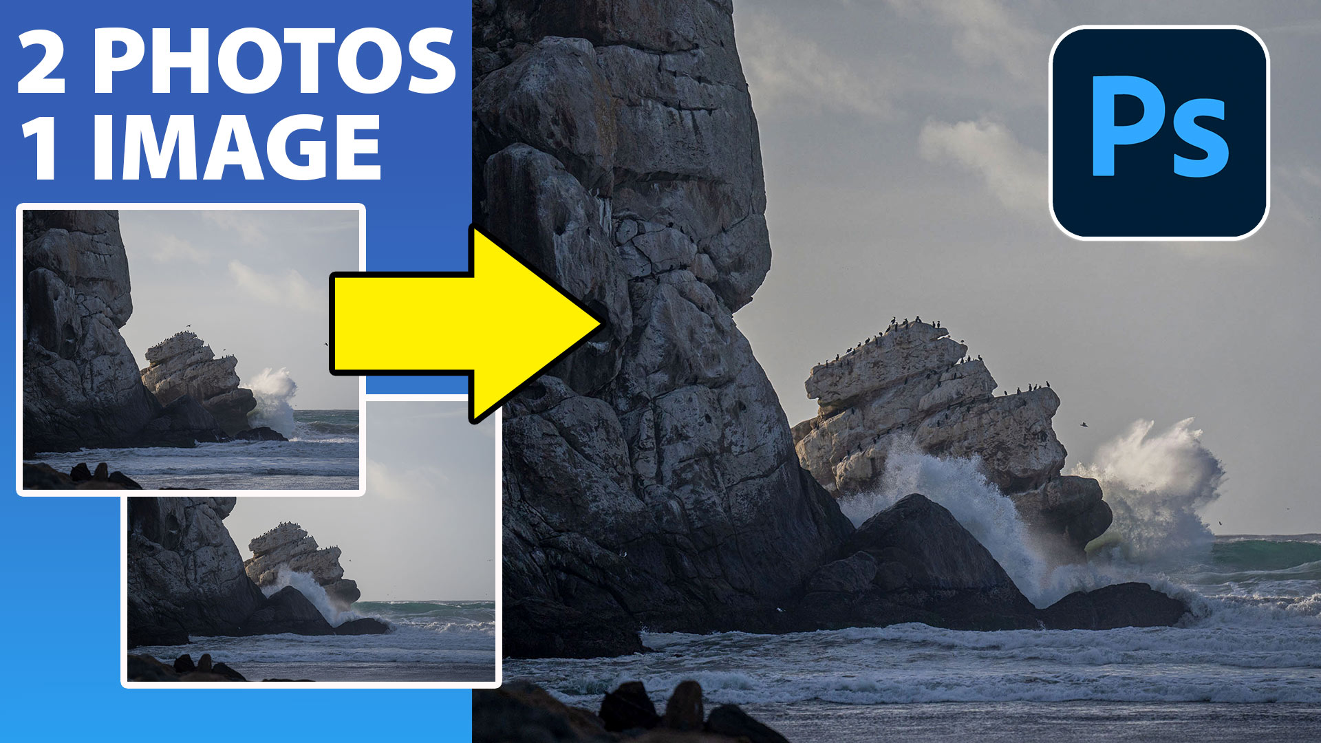 Combine 2 photos to make a better photo, simple Photoshop tutorial