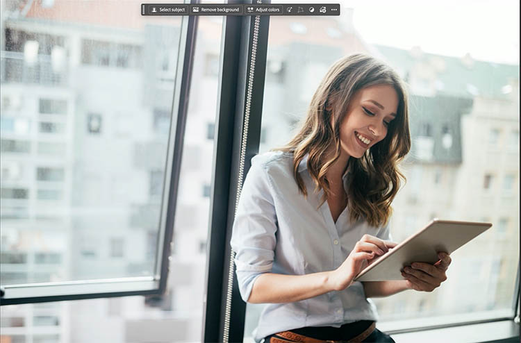 starting image of woman in window
