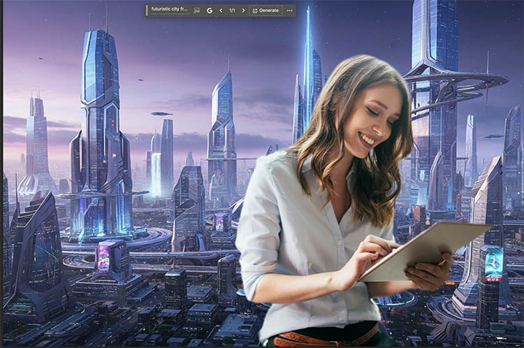 result of a new ai background