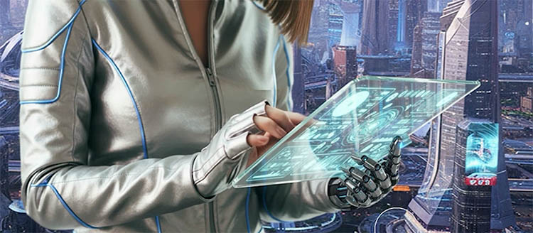 change hand into a cyborg hand