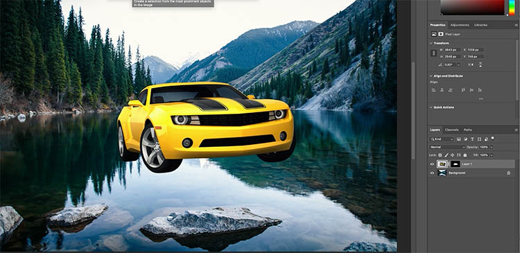 combining images in Photoshop