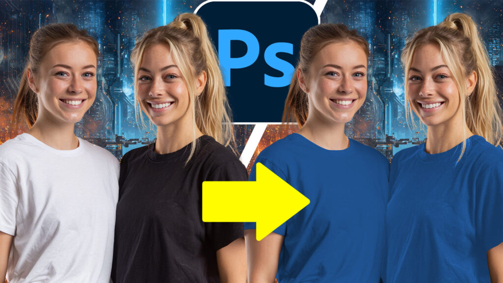 how to change white to solid color in photoshop, how to change black to vivid color in Photoshop