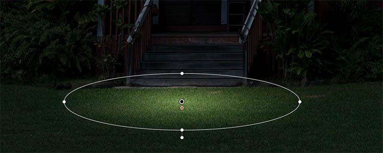 add a pool of light in lightroom