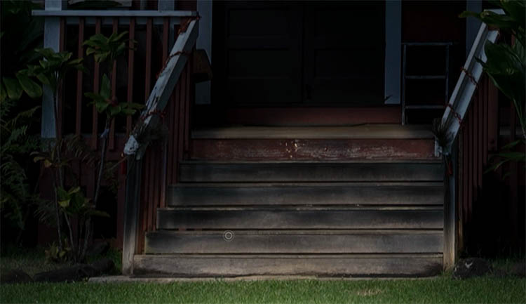 painting shadows onto stairs